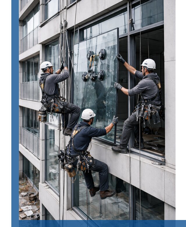 Фасадное остекление и монтаж витражей зданий в Нижнем Новгороде под ключ