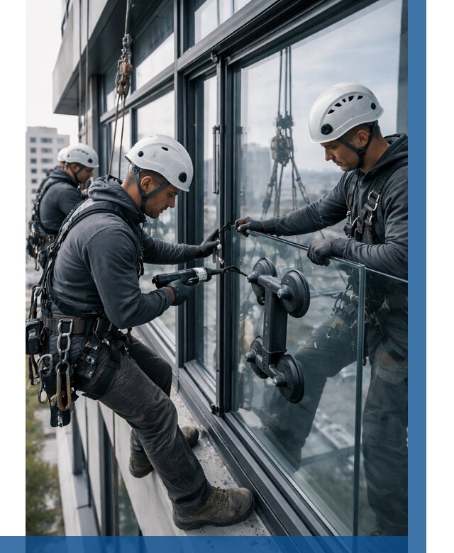Витражное остекление зданий в Нижнем Новгороде от 3647 р. | ВЫСОТНИК-Ннн