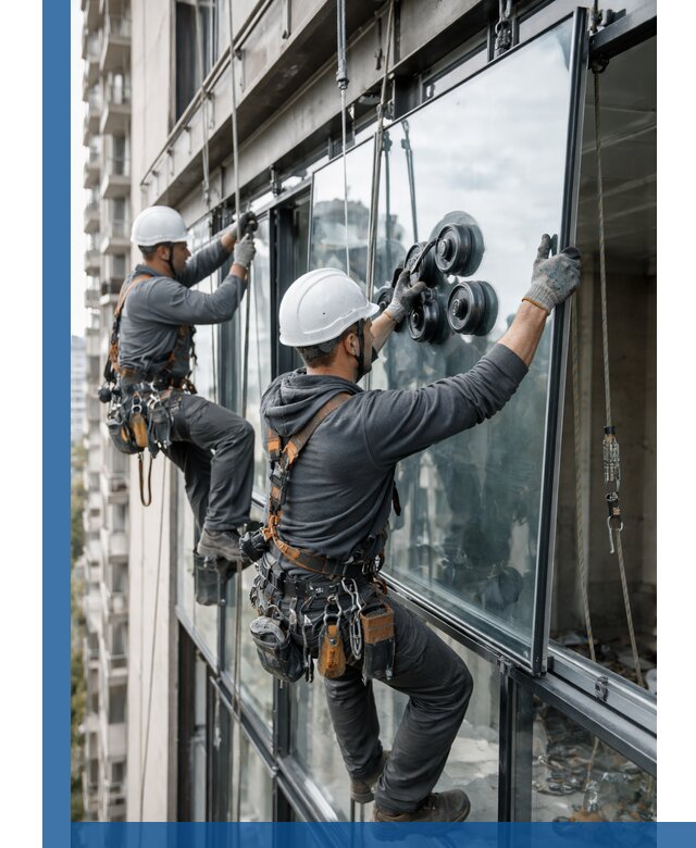 Витражное остекление фасадов и лоджий в Нижнем Новгороде под ключ