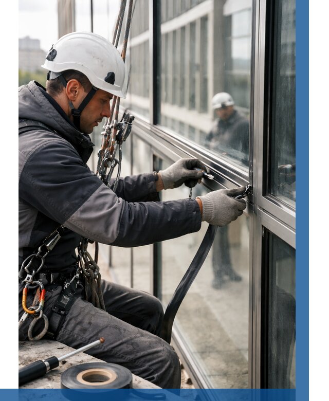 Ремонт витражных конструкций в Нижнем Новгороде от 3647 р. | ВЫСОТНИК-Ннн