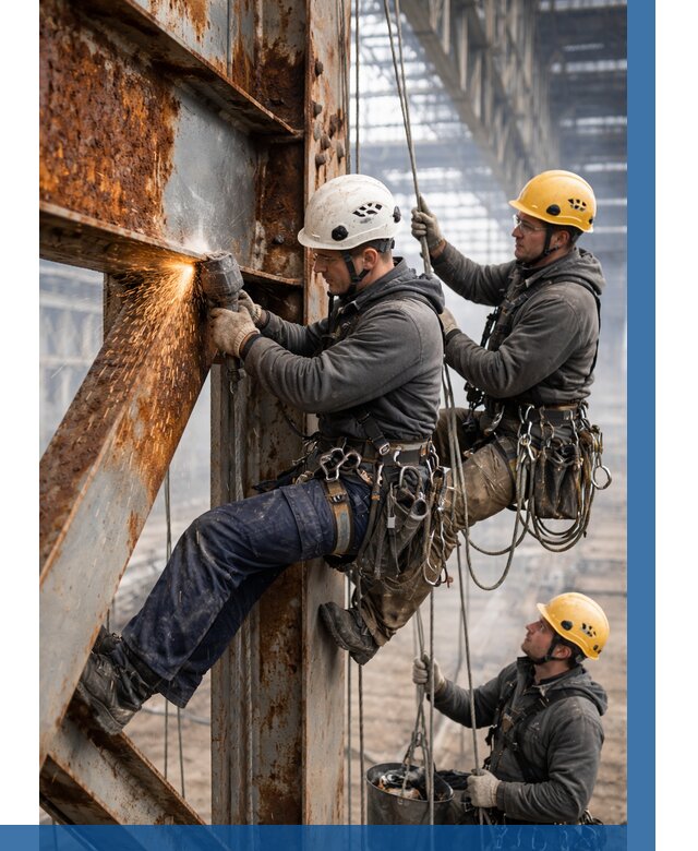 Зачистка металла от ржавчины в Нижнем Новгороде от 365 р. | ВЫСОТНИК-Ннн