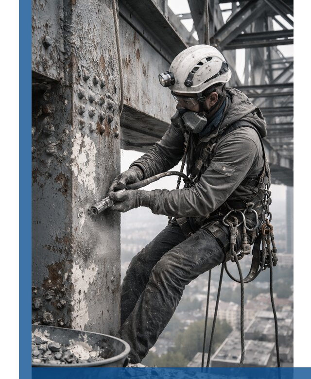 Удаление старой краски с металлических конструкций в Нижнем Новгороде