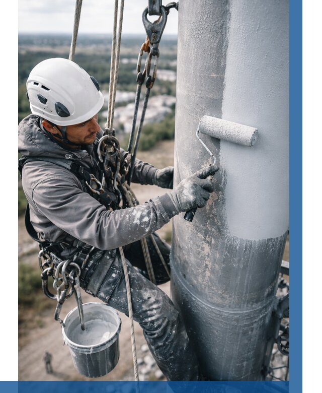 Покраска мачт связи под ключ в Нижнем Новгороде от 886 р. | ВЫСОТНИК-Ннн