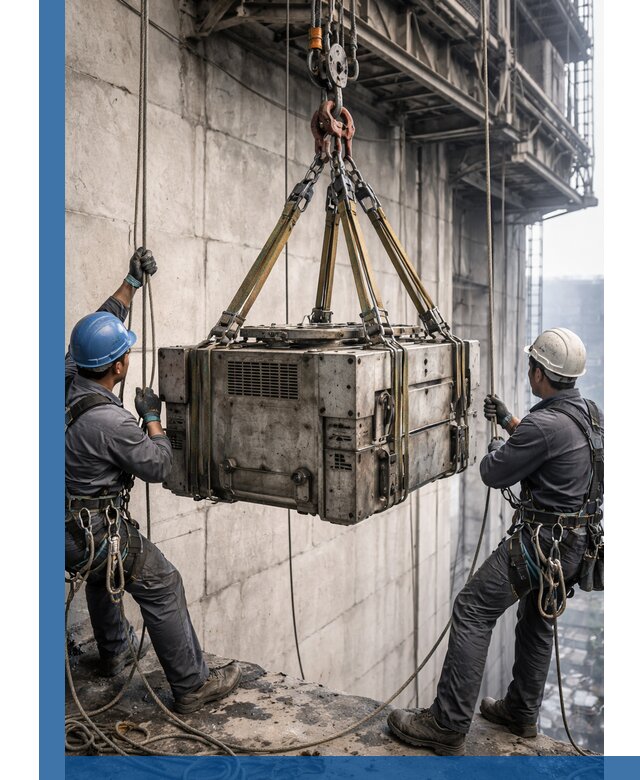 Такелажные работы на высоте, подъем и монтаж грузов в Нижнем Новгороде