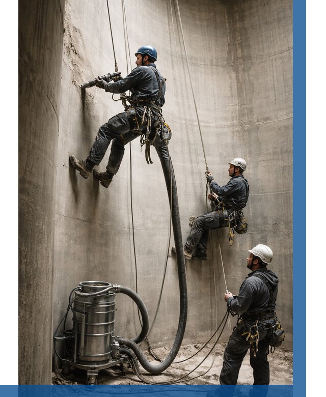 Зачистка силосов в Нижнем Новгороде от 4689 р. Договор и смета ВЫСОТНИК-Ннн