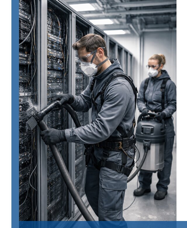 Обеспыливание серверной комнаты в Нижнем Новгороде, профессиональная очистка