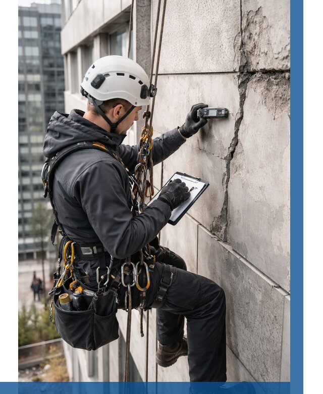 Обследование фасада альпинистами в Нижнем Новгороде от 125 р. | ВЫСОТНИК-Ннн