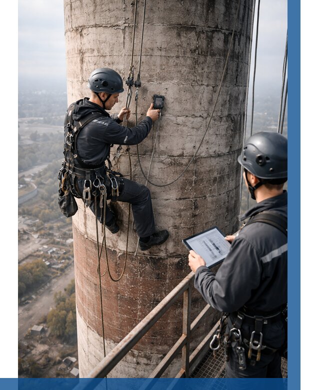Обследование дымовой трубы в Нижнем Новгороде от 8337 р. | ВЫСОТНИК-Ннн
